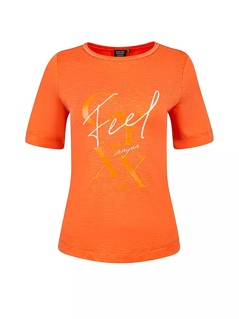 T shirt orange on sale damen